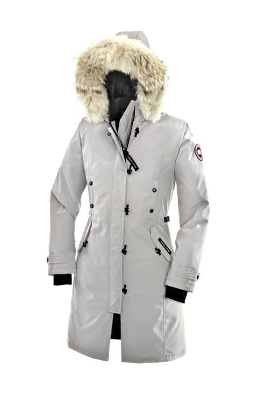 Canada Goose White Kensington Parka Womens sale